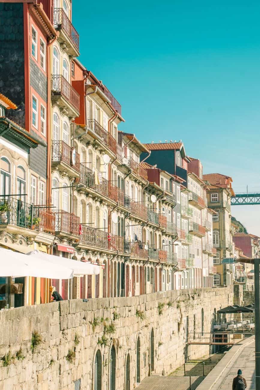 Häuserfront Altstadt Porto